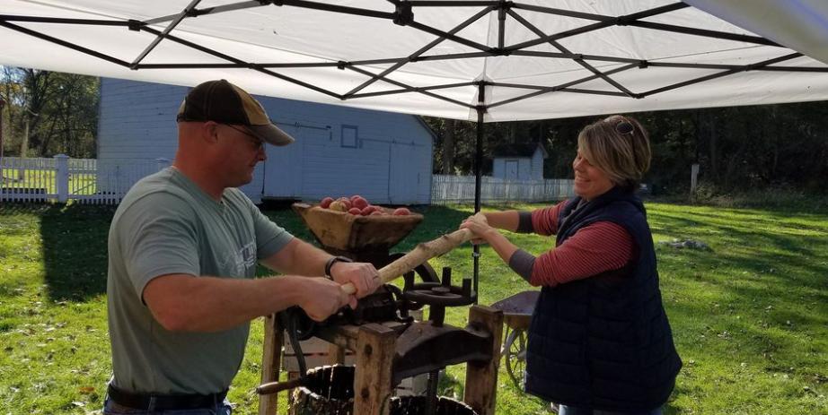 Apples Cider Pressing Historic Forestville