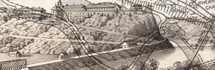 A drawing of Historic Fort Snelling.