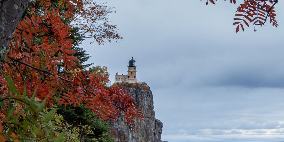 Split Rock Lighthouse Fall Color Photography 