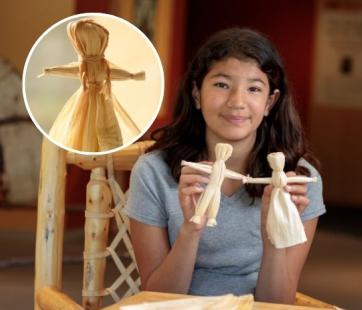 Kid Craft: Cornhusk Doll Mille Lacs Indian Museum